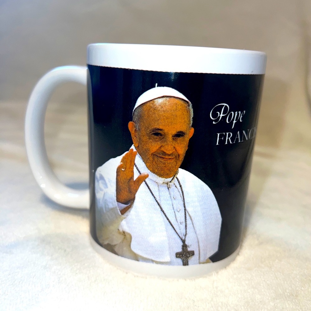Catholic Leader Pope Francis Ceramic Coffee Tea Mug With Image And Pope quote